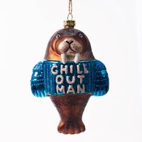 Chill Out Man Walrus Ornament