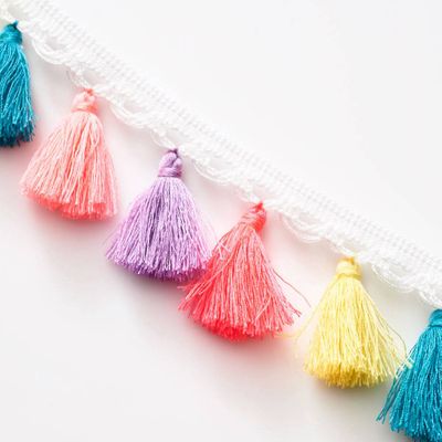 Multicolored Tassels Ribbon