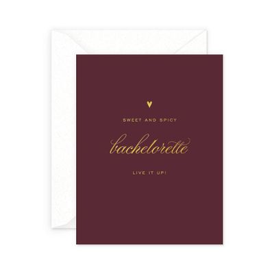 Sweet and Spicy Bachelorette Card