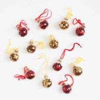 Confetti Glass Ball Ornament Set