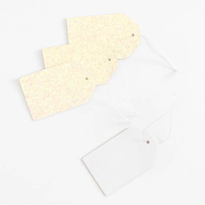 White Glitter Gift Tags