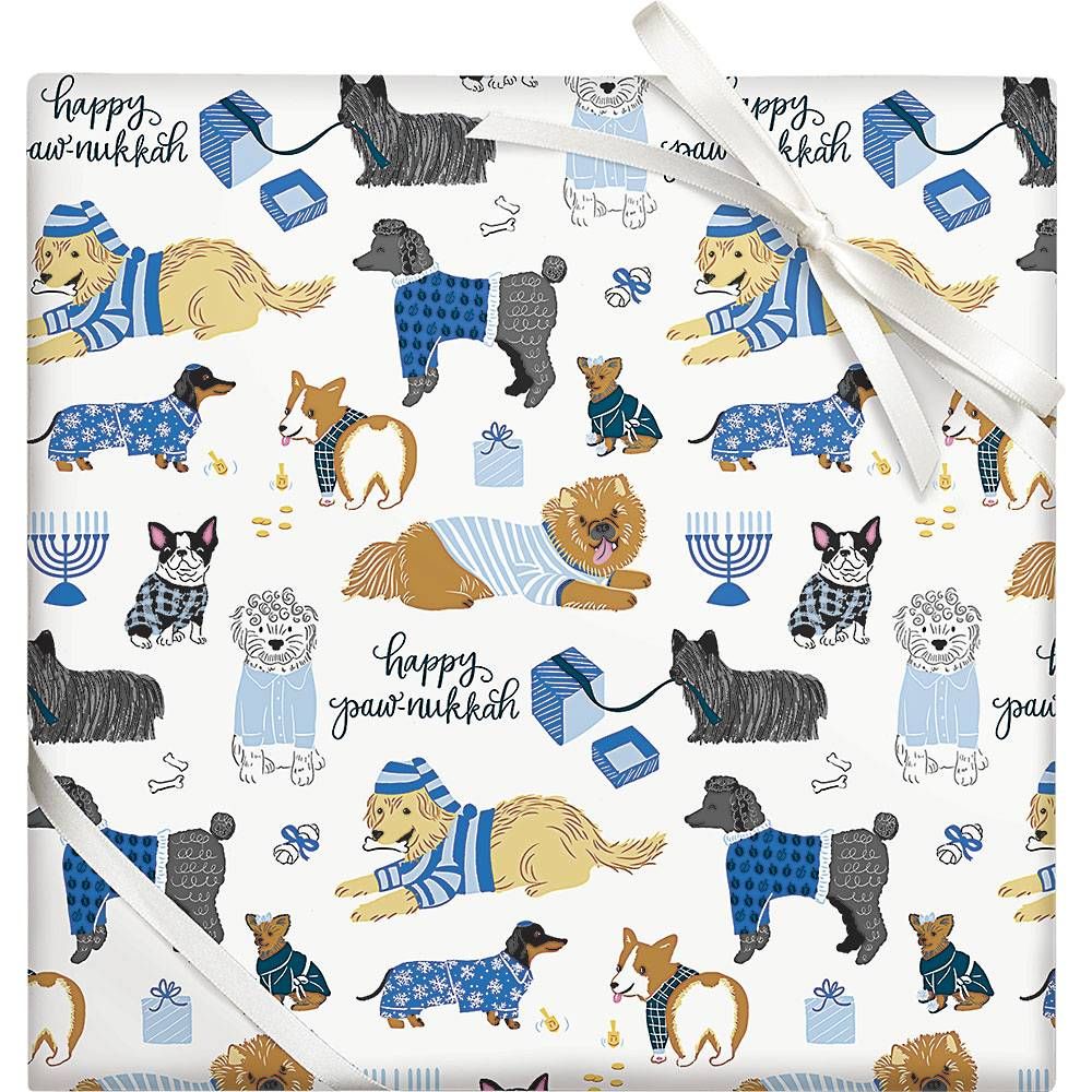 Happy Paw-nukkah Wrapping Paper