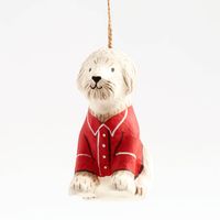 Curly Dog Ornament