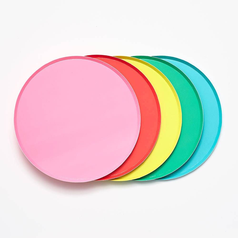 Large Rainbow Plates