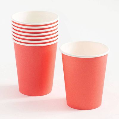 Coral Paper Cups