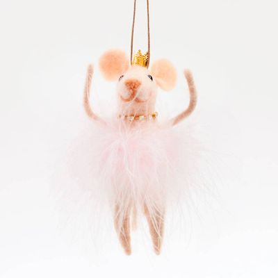 Ballerina Mouse Ornament
