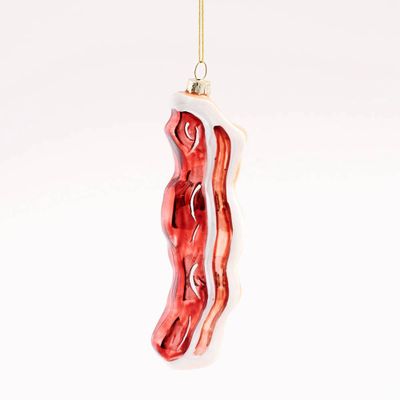 Bacon Glass Ornament