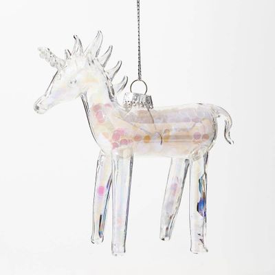 Unicorn Glitter Ornament