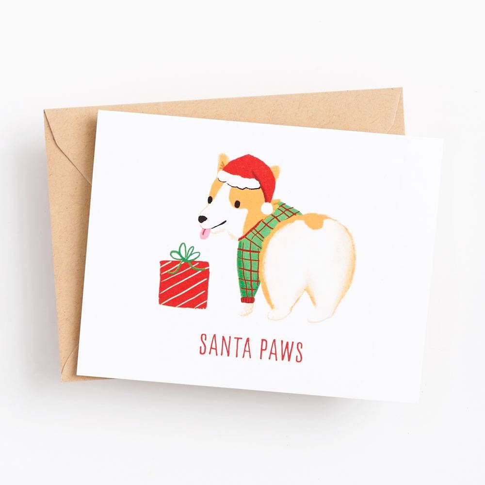 Santa Paws Holiday Card