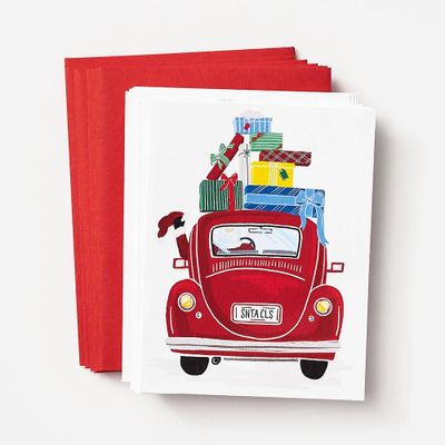 Santa-mobile Holiday Card Set