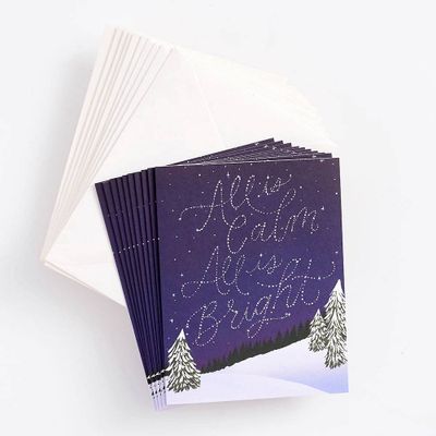 All is Calm Starry Sky Holiday Card Set