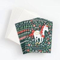 Holiday Unicorn Stationery Set