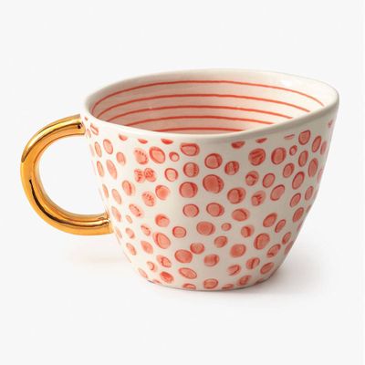 Coral Dot Mug