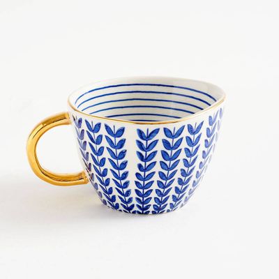 Blue Leaves Mug