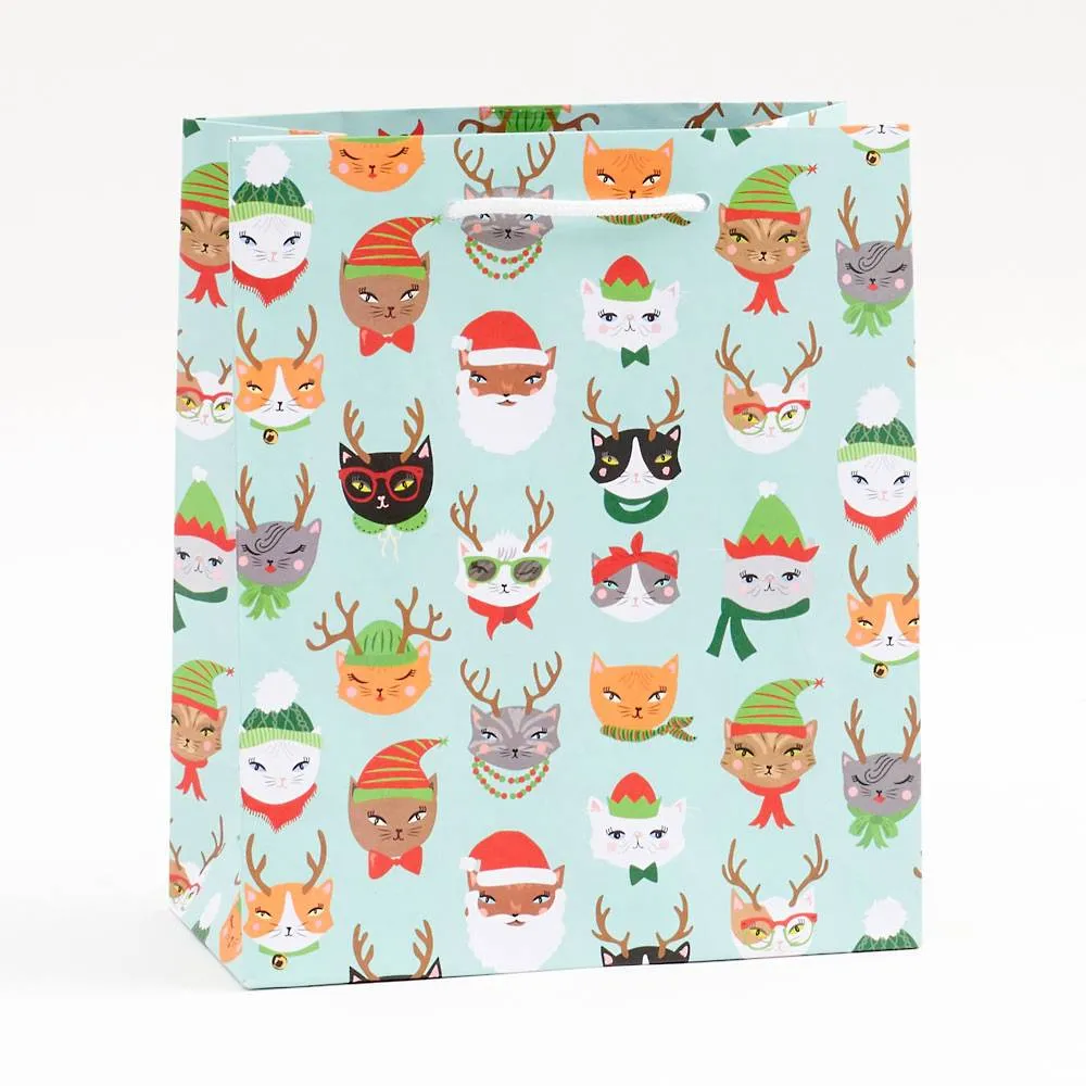 Meowy Christmas Medium Bag