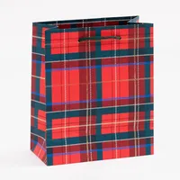 Medium Tartan Plaid Gift Bag