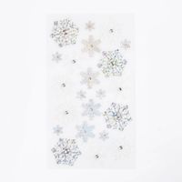 Chunky Glitter Snowflake Stickers