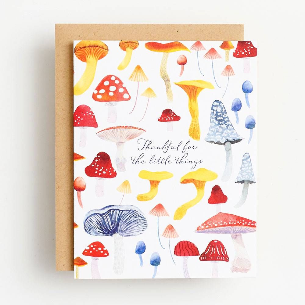 Little Things Mushrooms Card