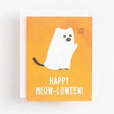 Meow-loween Halloween Card