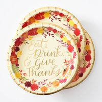 Eat, Drink, & Be Grateful Plates