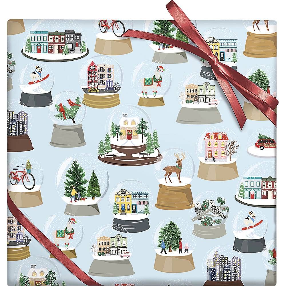 Snow Globes Wrapping Paper