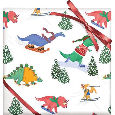 Extreme Winter Dinos Wrapping Paper