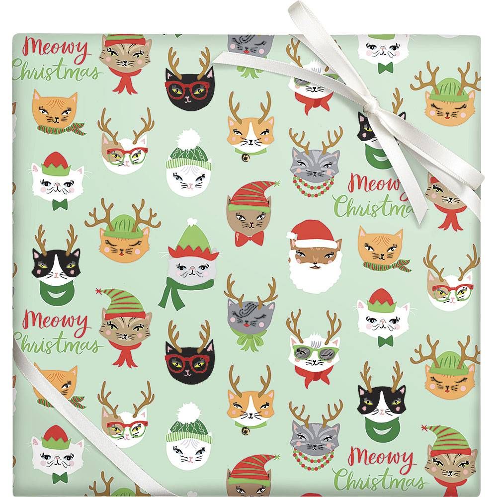 Meowy Christmas Wrapping Paper