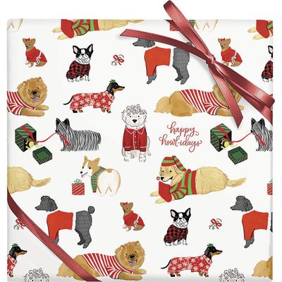 Dogs in Pajamas Wrapping Paper
