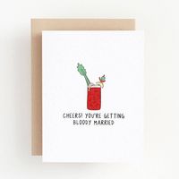 Bloody Married Wedding Card