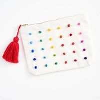 Colorful Pom Pouch