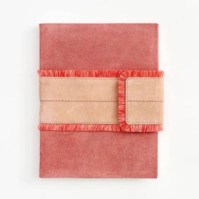 Coral Suede Fringe Journal