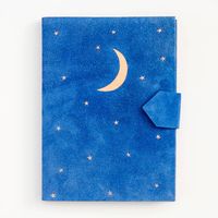 Suede Moon & Stars Journal