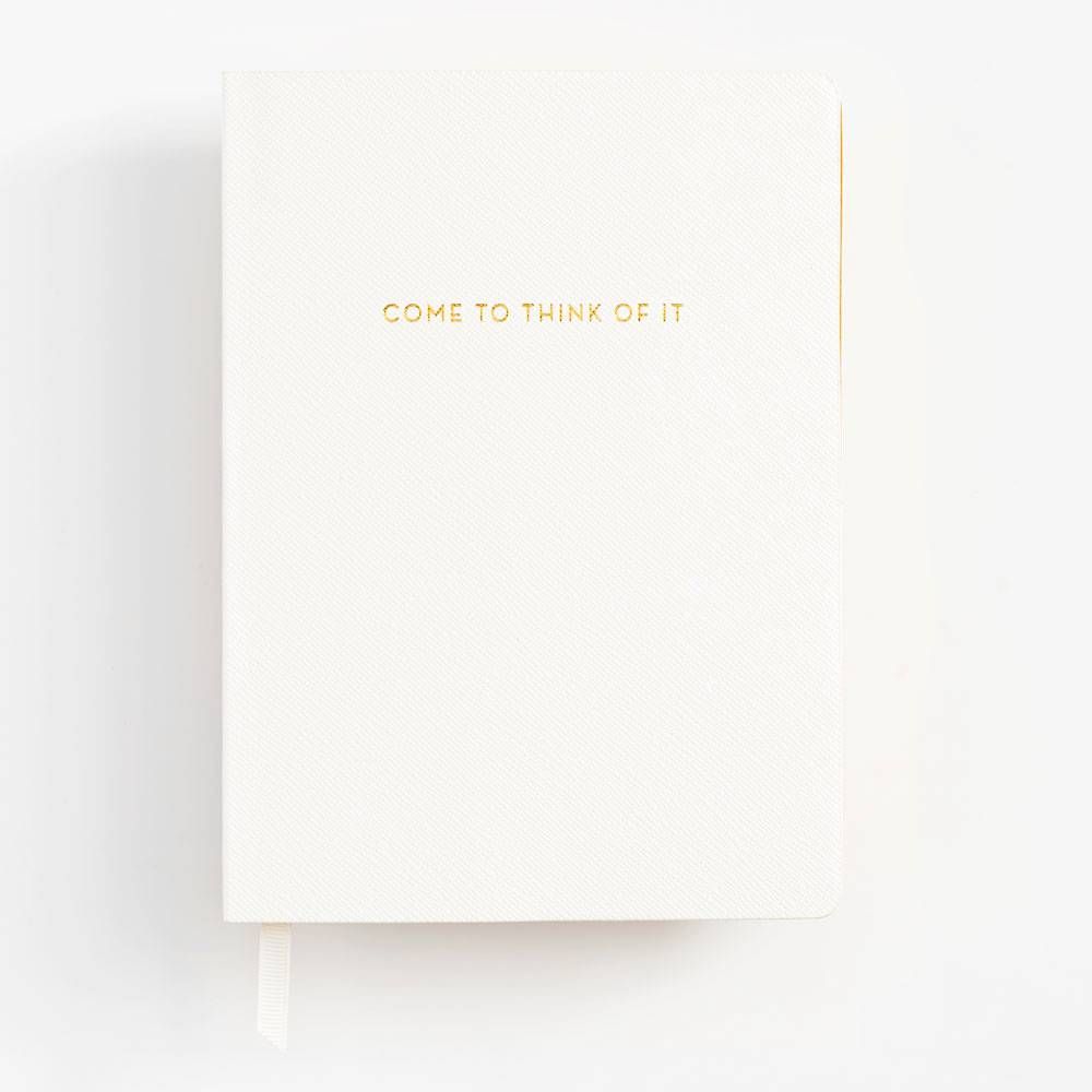 Come To Think Of It Leatherette Journal