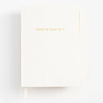 Come To Think Of It Leatherette Journal