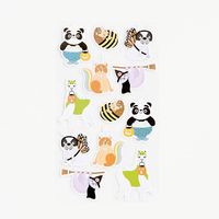 Animals in Costume Stickers