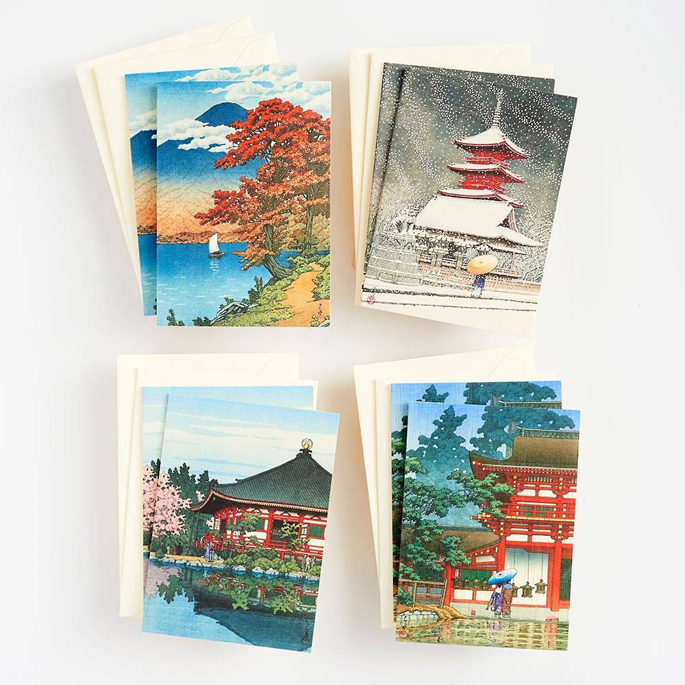 Japanese Woodblocks Stationery Set