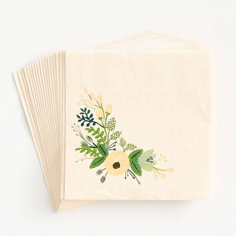 Wildflower Cocktail Napkins