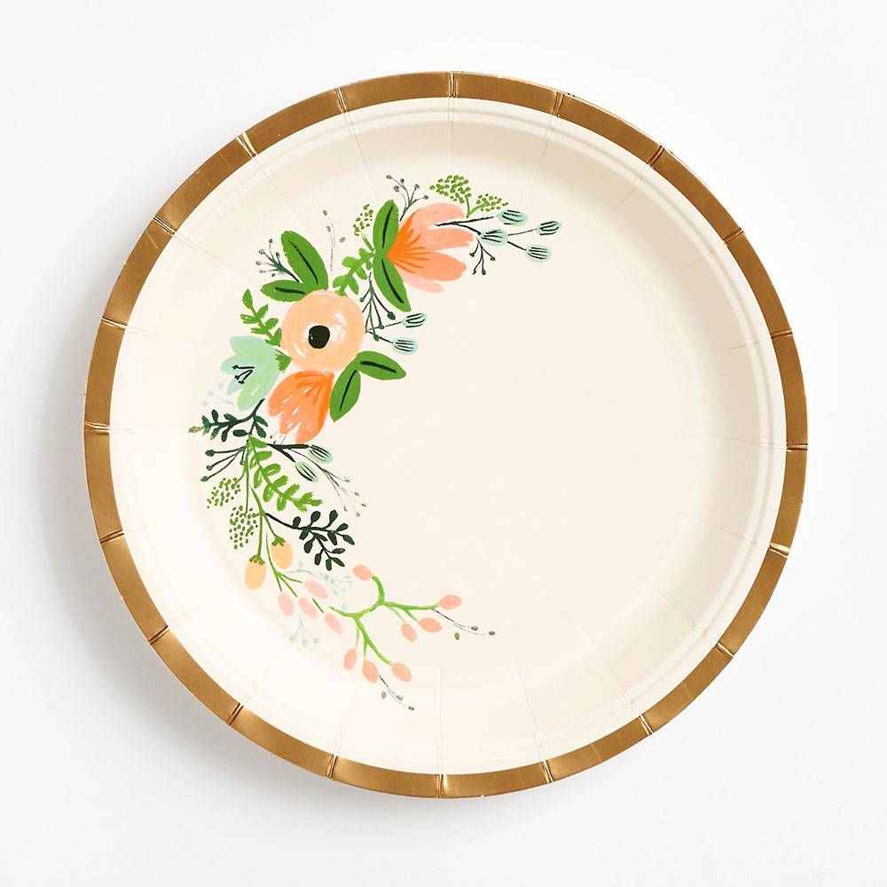 Small Wildflower Plates