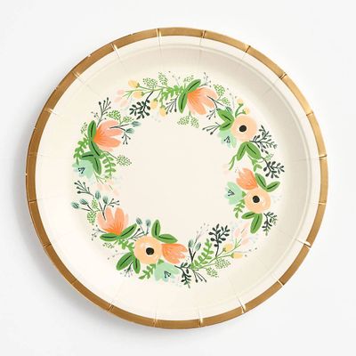 Garden Party Large Paper Dinner Plates