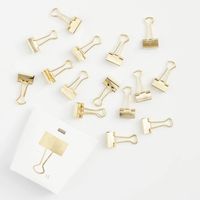 Gold Binder Clip Set