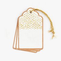 Gold Glitter Dot Gift Tags