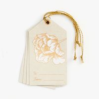 Flower Print Gift Tags