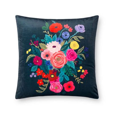 Juliet Rose Bouquet Midnight Pillow