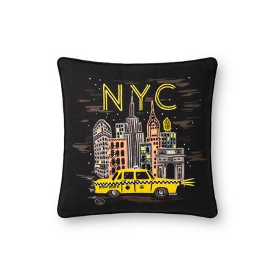 Black NYC Pillow