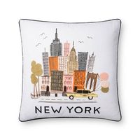 White NYC Pillow