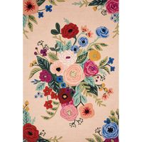 Juliet Rose Bouquet Blush Rug