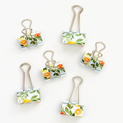 Greenery Binder Clips