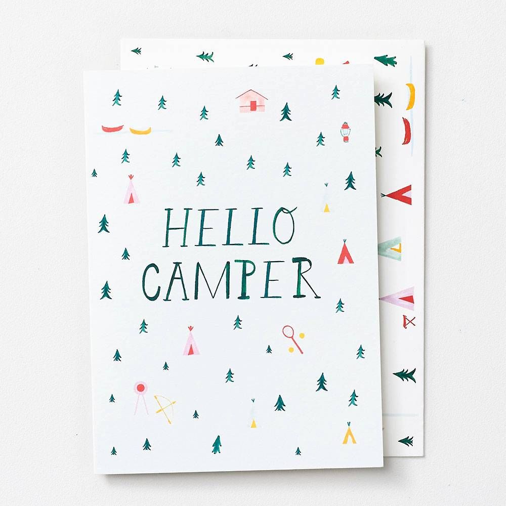 Hello Camper Greeting Card