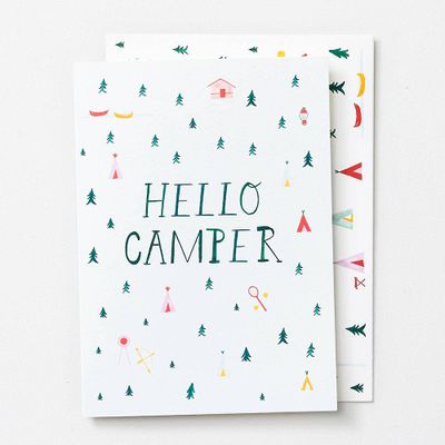 Hello Camper Greeting Card