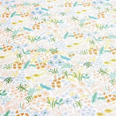 Meadow on White Wrapping Paper